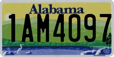 AL license plate 1AM4097