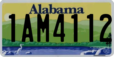 AL license plate 1AM4112