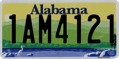 AL license plate 1AM4121