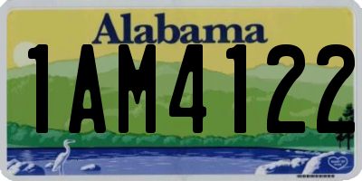 AL license plate 1AM4122