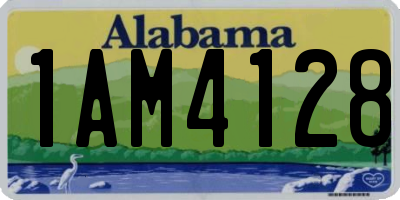 AL license plate 1AM4128