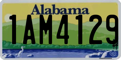 AL license plate 1AM4129