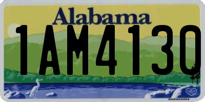 AL license plate 1AM4130