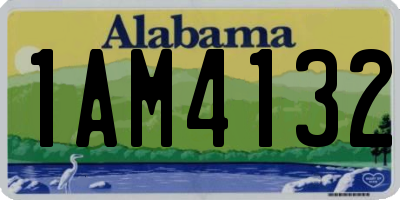 AL license plate 1AM4132