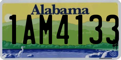 AL license plate 1AM4133