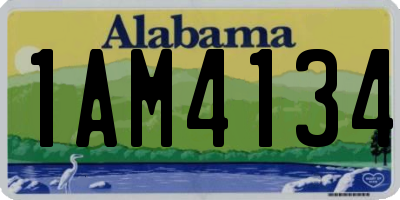 AL license plate 1AM4134