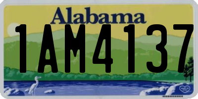 AL license plate 1AM4137