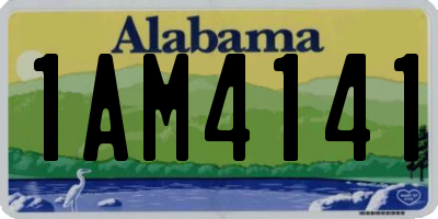 AL license plate 1AM4141