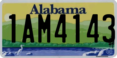 AL license plate 1AM4143