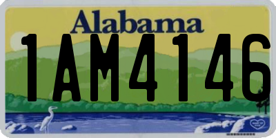 AL license plate 1AM4146
