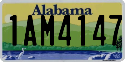 AL license plate 1AM4147