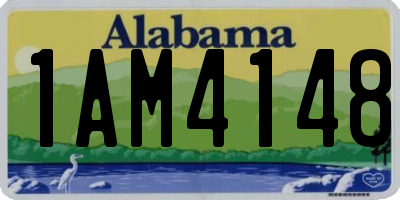 AL license plate 1AM4148