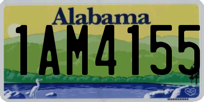 AL license plate 1AM4155
