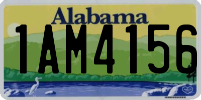 AL license plate 1AM4156
