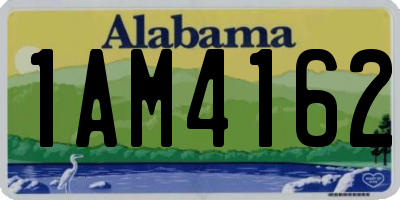 AL license plate 1AM4162