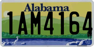 AL license plate 1AM4164