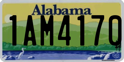 AL license plate 1AM4170