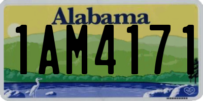 AL license plate 1AM4171