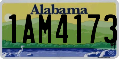 AL license plate 1AM4173