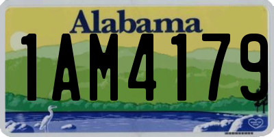 AL license plate 1AM4179