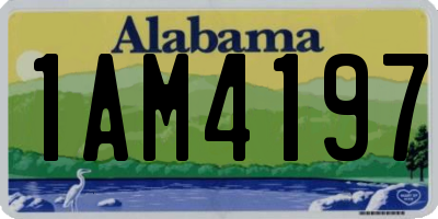 AL license plate 1AM4197