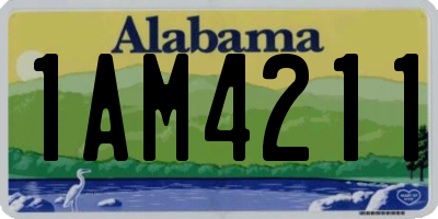 AL license plate 1AM4211