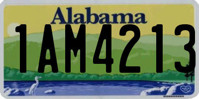 AL license plate 1AM4213