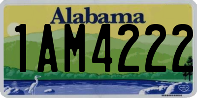 AL license plate 1AM4222
