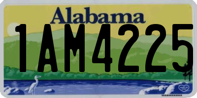 AL license plate 1AM4225