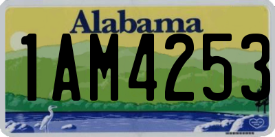 AL license plate 1AM4253