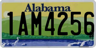 AL license plate 1AM4256
