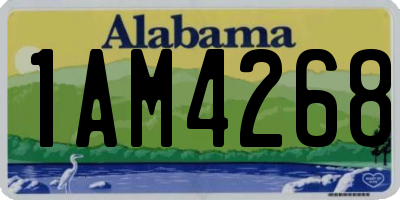 AL license plate 1AM4268
