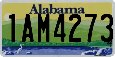 AL license plate 1AM4273