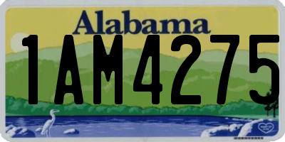 AL license plate 1AM4275