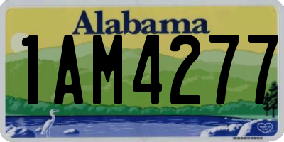 AL license plate 1AM4277