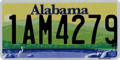 AL license plate 1AM4279
