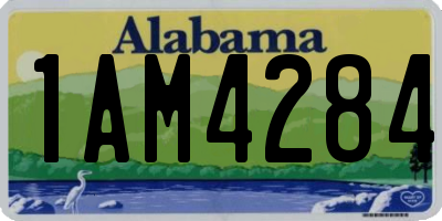 AL license plate 1AM4284
