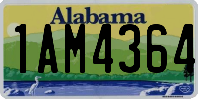 AL license plate 1AM4364
