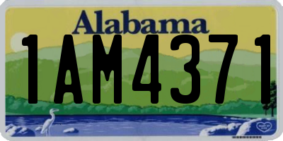 AL license plate 1AM4371
