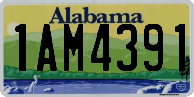 AL license plate 1AM4391