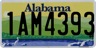 AL license plate 1AM4393