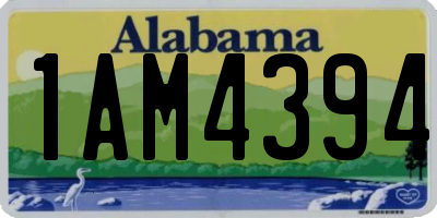 AL license plate 1AM4394