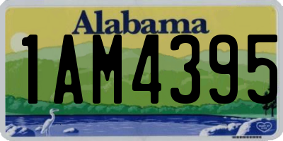 AL license plate 1AM4395