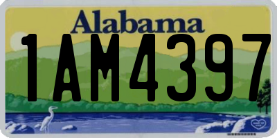 AL license plate 1AM4397