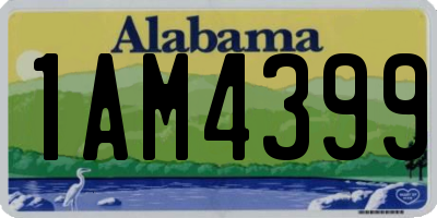AL license plate 1AM4399