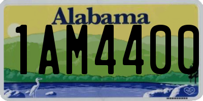 AL license plate 1AM4400