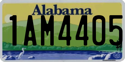 AL license plate 1AM4405
