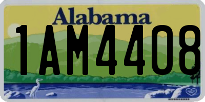 AL license plate 1AM4408