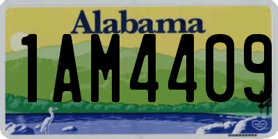 AL license plate 1AM4409