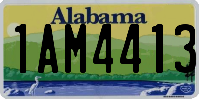 AL license plate 1AM4413